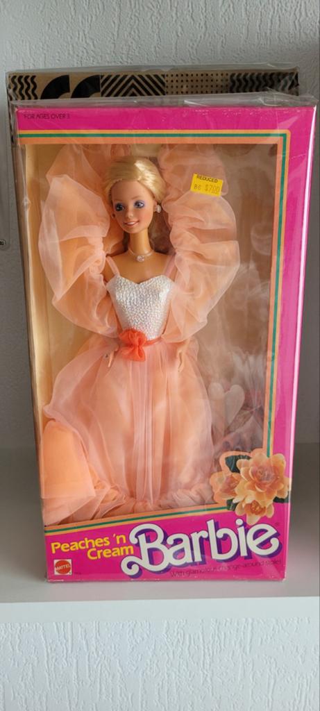 Barbie Peaches and cream 1984 nrfb zeer zeldzaam, Ophalen of Verzenden, Zo goed als nieuw, Barbie