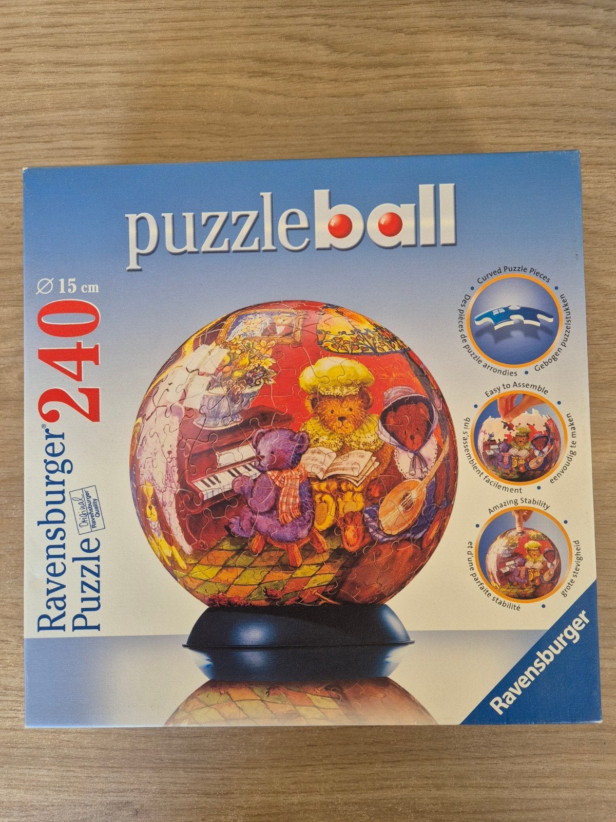 Ravensburger Puzzleball 240 stukjes - Berenorkest, Ophalen of Verzenden, Minder dan 500 stukjes, Gebruikt, Rubik's of 3D-puzzel