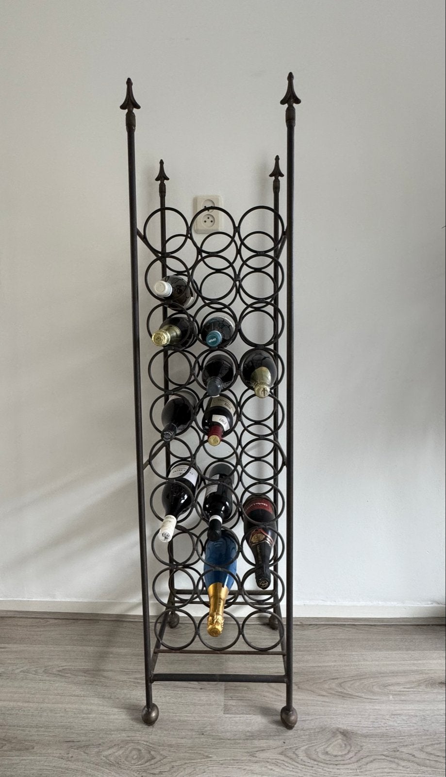 Smeedijzeren wijnrek voor 30 flessen - Klassiek design, Ophalen, Zo goed als nieuw, 25 flessen of meer, 75 – 100
