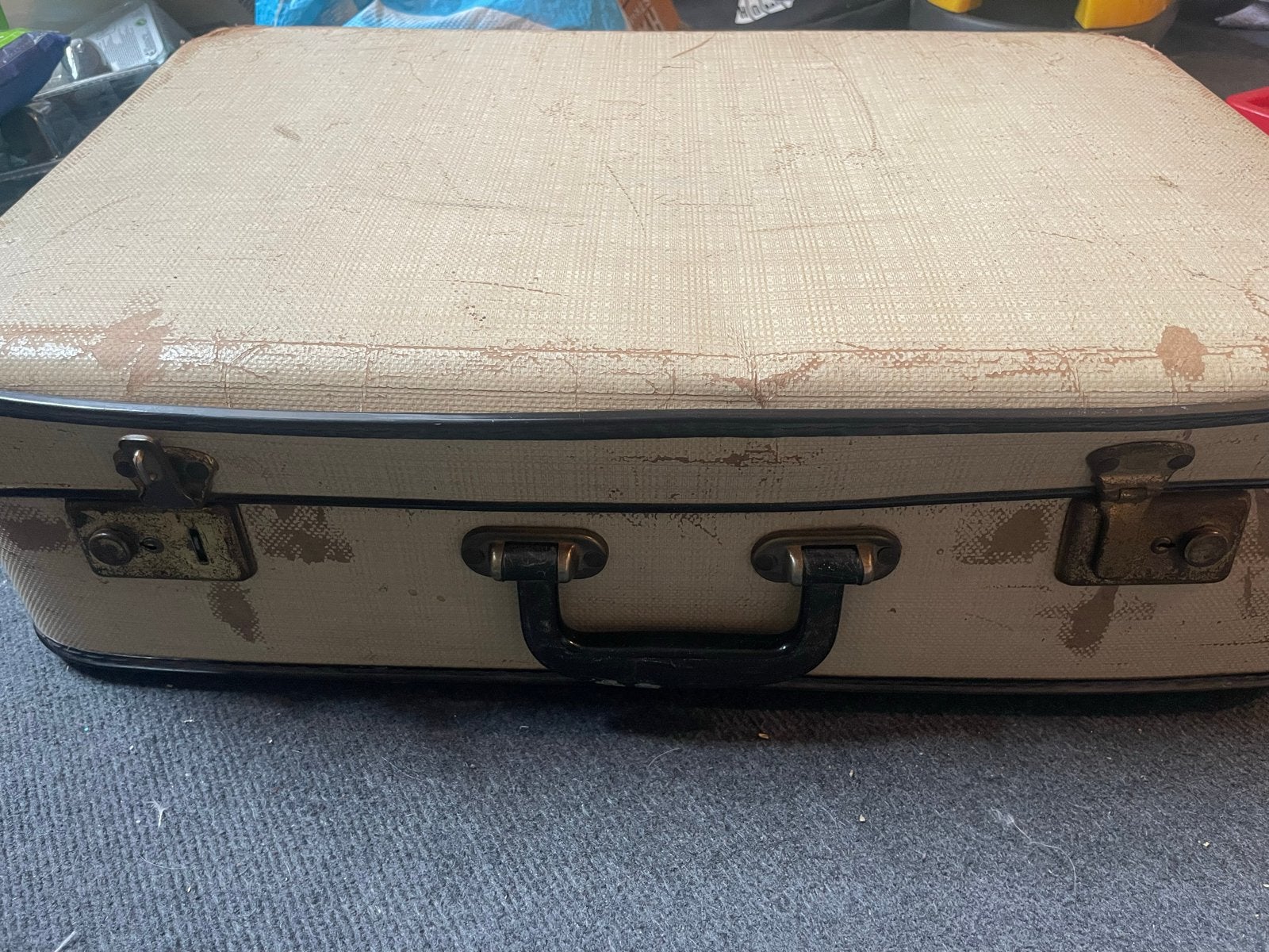 Vintage Koffer - Decoratief en Charmant, Sieraden, Tassen en Uiterlijk, Koffers, Overige materialen, Gebruikt, 50 tot 60 cm, Slot