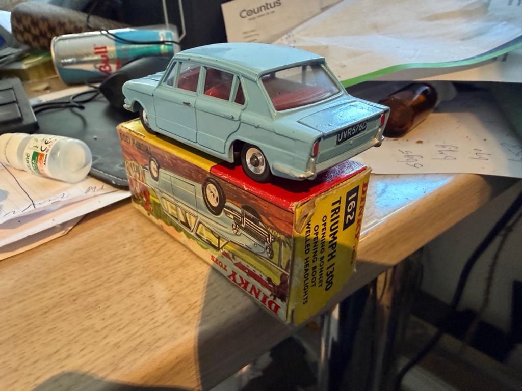 Dinky Toys Triumph 1300 - Zeer mooi oudje, Auto, G, Dinky Toys, Ophalen of Verzenden