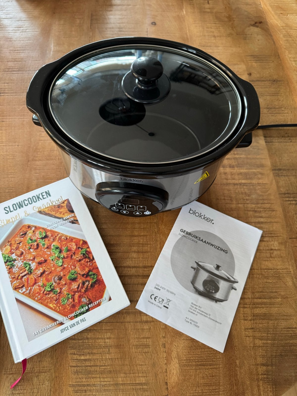 Slowcooker 3.5L met Timer en Warmhoudfunctie, Ophalen, Timer, Zo goed als nieuw