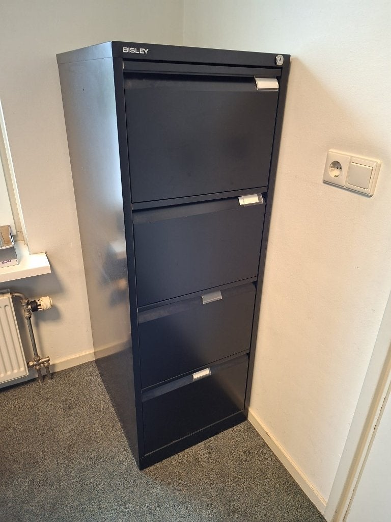 Bisley ladenhangmappenkast, Ophalen, Gebruikt, 100 tot 150 cm, 3 of 4 laden