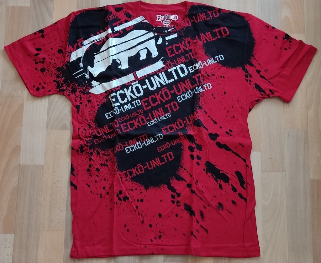 Vintage Ecko Unltd. M.M.A. Y2K Rhino XL Ongedragen Zeldzaam, Ecko Unltd, Ophalen of Verzenden, Rood, Maat 56/58 (XL)