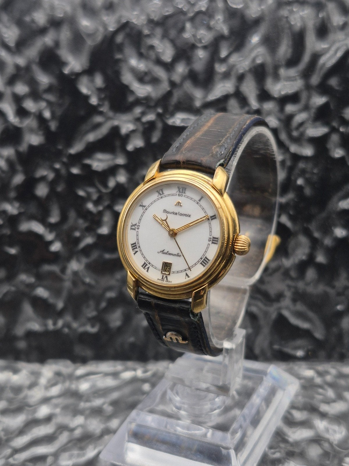 Maurice Lacroix Pontos Ref. 62392 Automaat Date Vintage, Overige merken, Info@mauricelacroix.com, Polshorloge, Ophalen of Verzenden