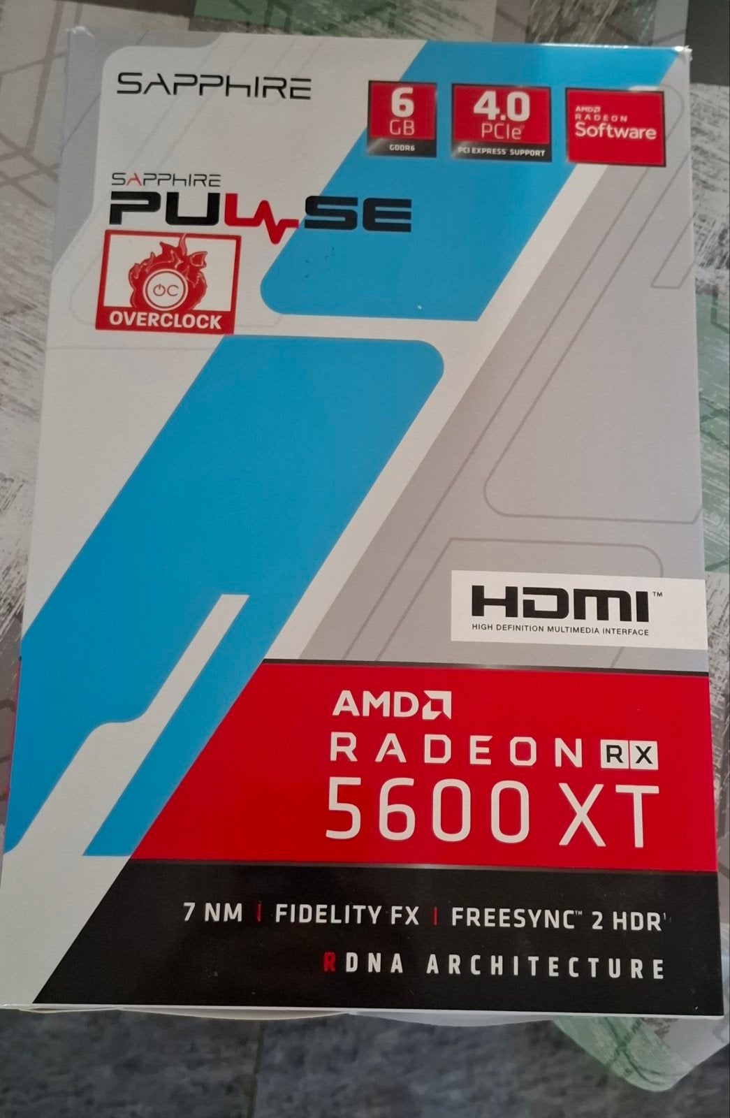Sapphire Pulse RX 5600 XT 6GB GDDR6, Computers en Software, Ophalen of Verzenden, Zo goed als nieuw, GDDR6, PCI-Express 4