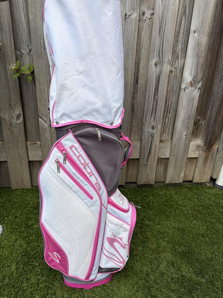 Cobra Cart Golftas - Wit/Roze, Ophalen of Verzenden, Zo goed als nieuw, Tas, Overige merken