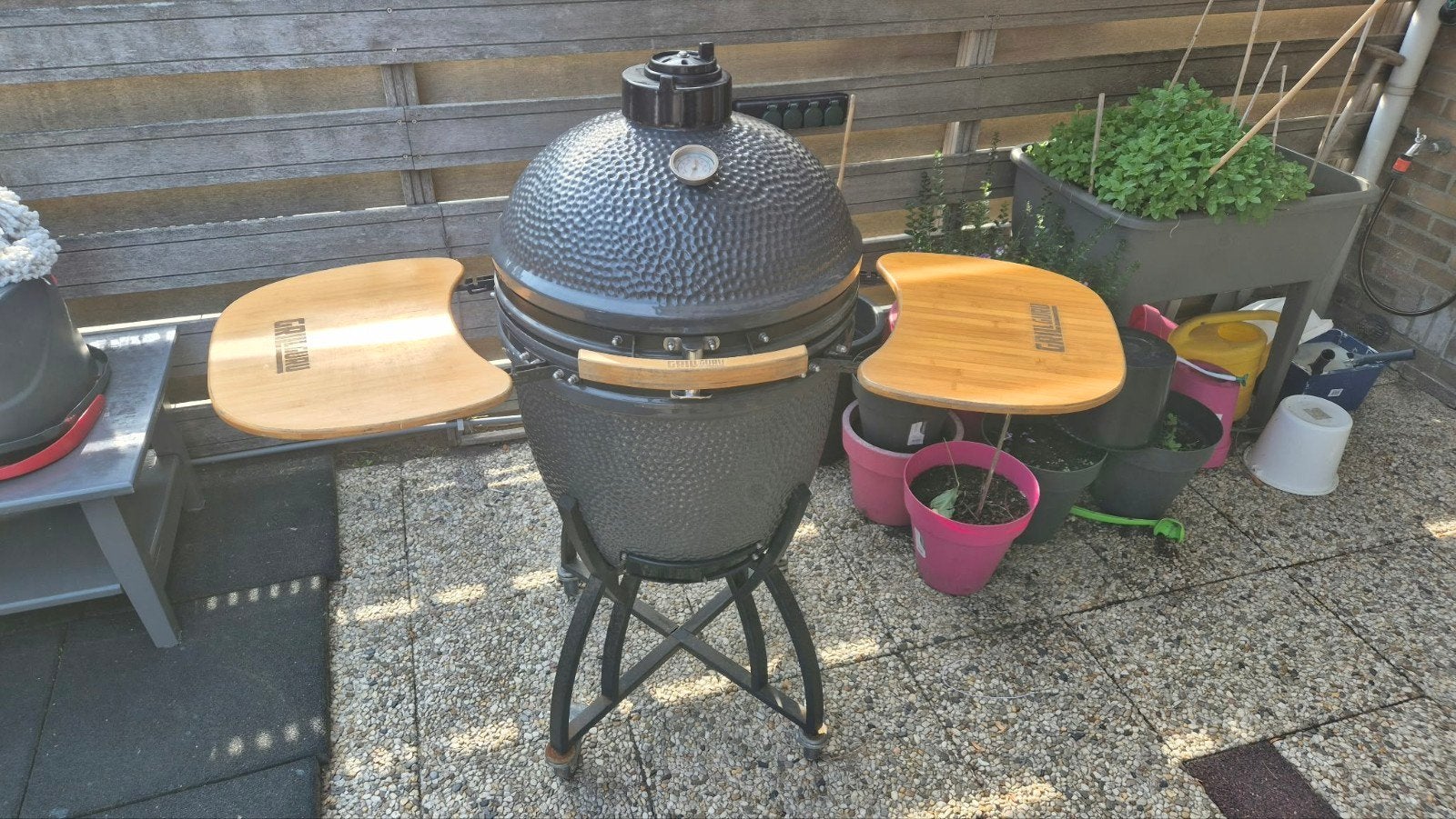 Grill Guru Kamado Large Compleet met Accessoires, Ophalen, Gebruikt, Kamado grill guru