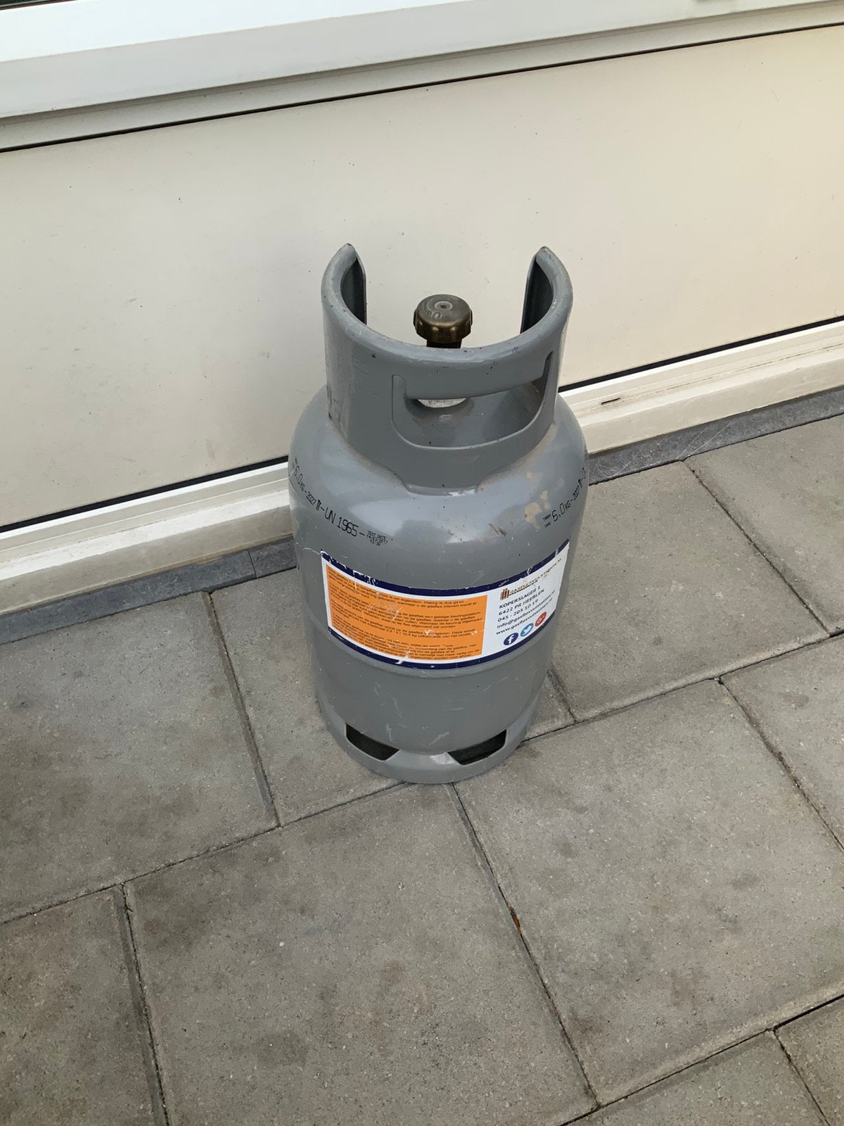 Gasfles 5kg GRATIS, Ophalen, Zo goed als nieuw