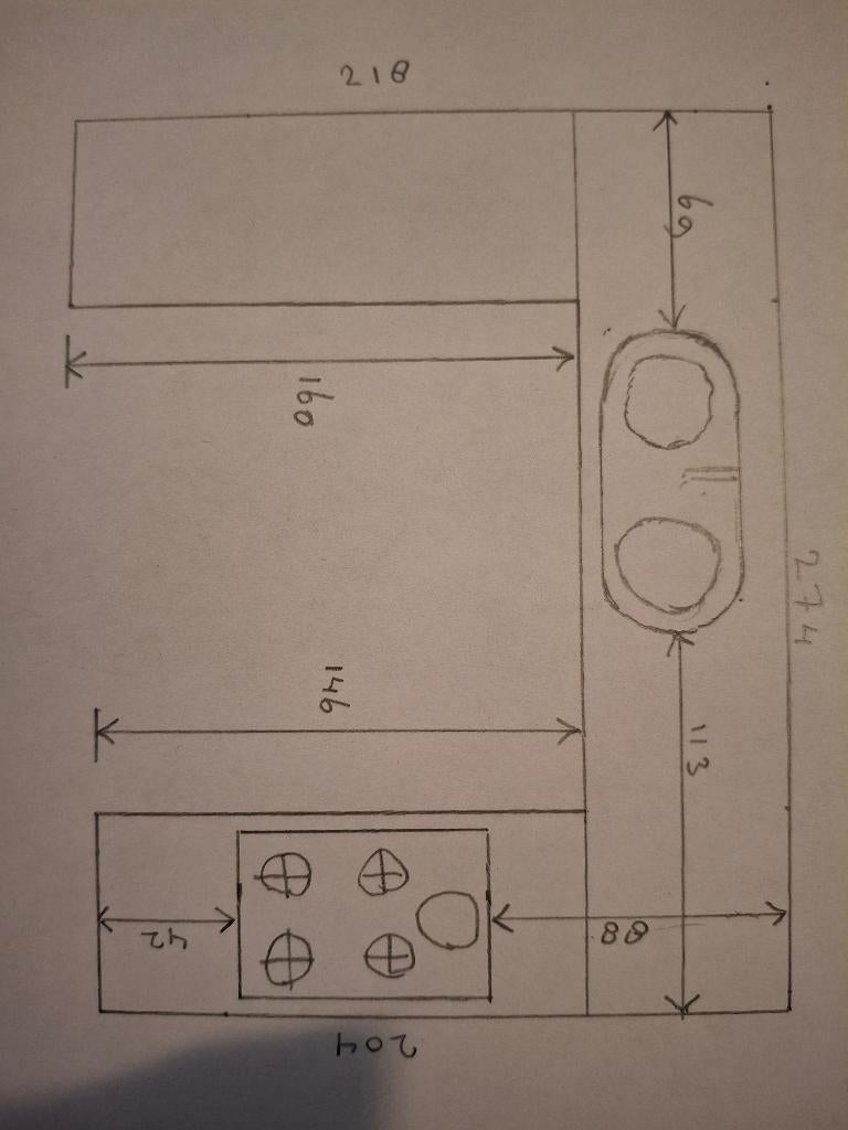 Keukenblad met spoelbak, Huis en Inrichting, Keuken | Keukenelementen, Ophalen, Gebruikt, Zwart, 200 cm of meer