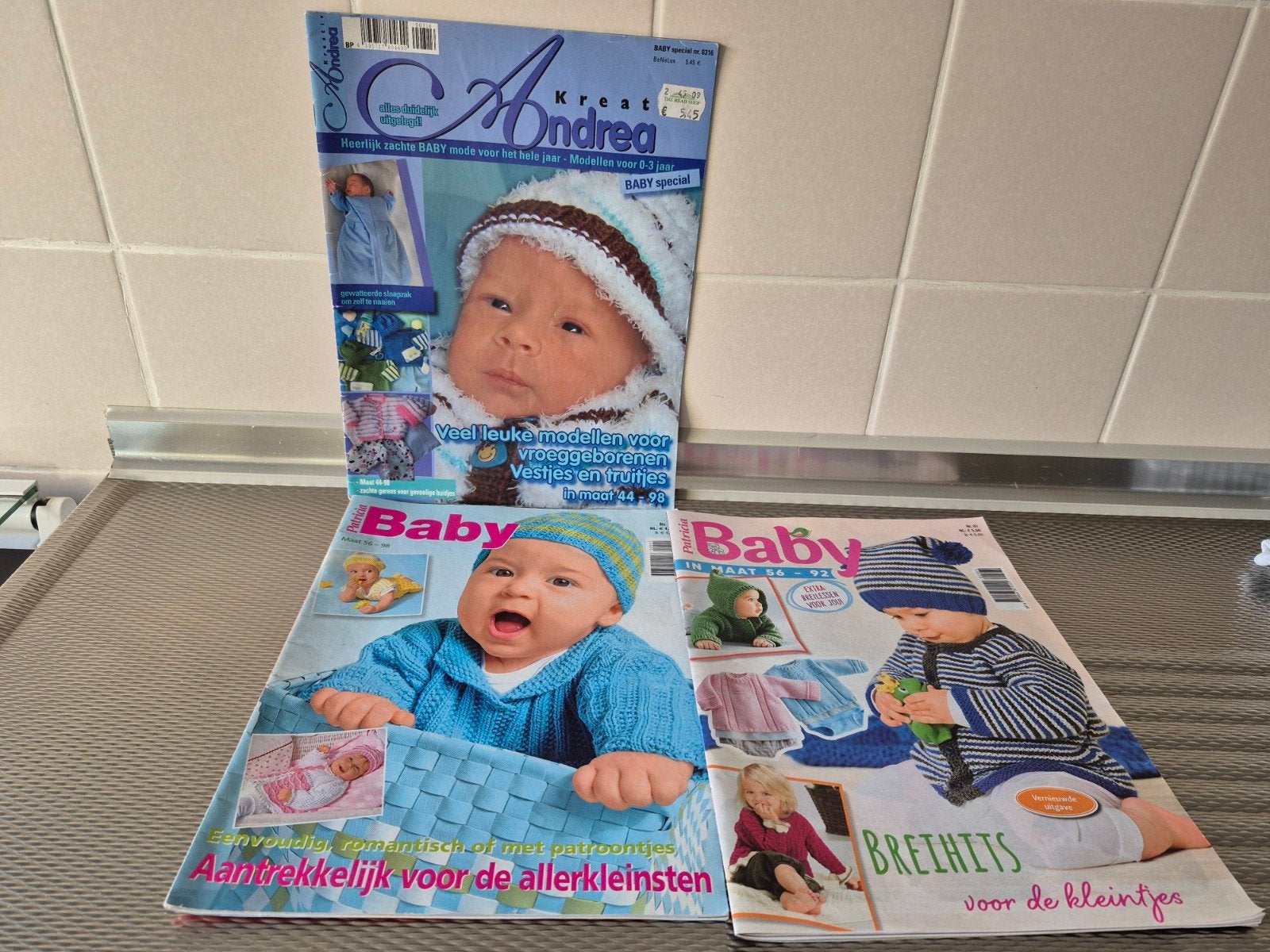 3 BABY HAAK/BREIBOEKEN, Ophalen, Breien of Haken, Patroon of Boek