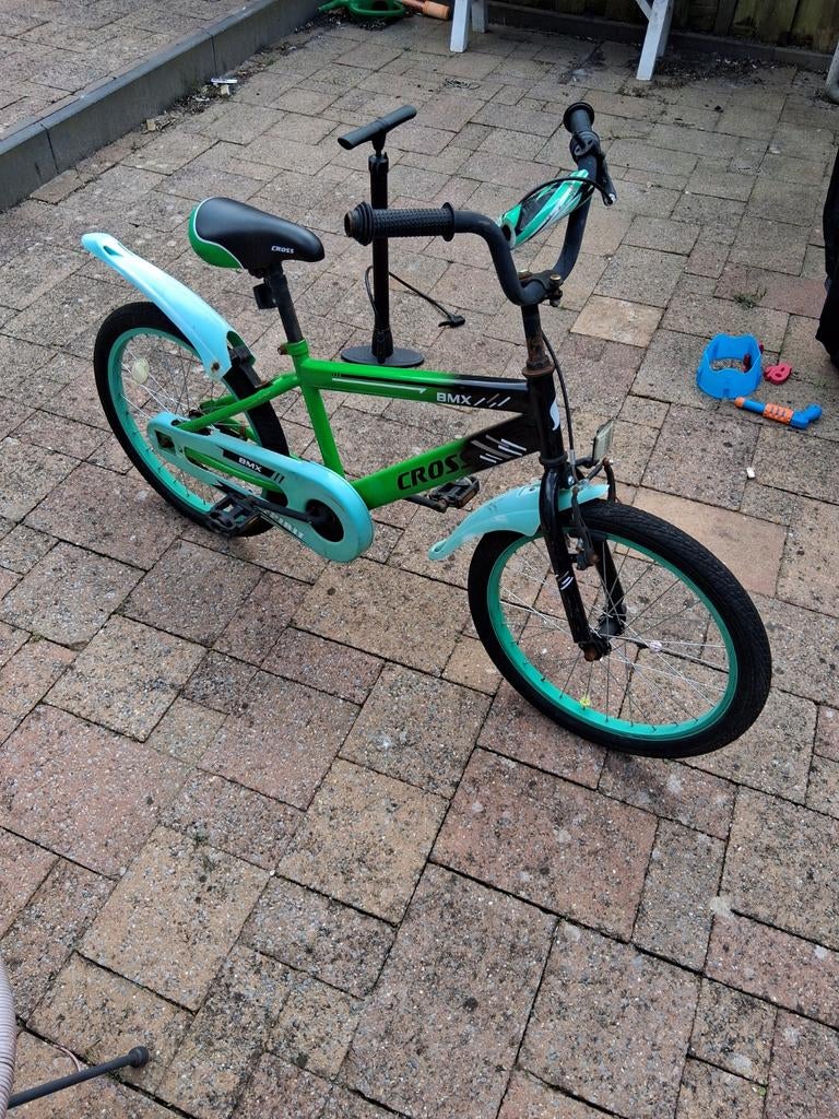 Kinderfiets BMX Cross, Fietsen en Brommers, Fietsen | Kinderfietsjes, Ophalen, Gebruikt, Minder dan 16 inch