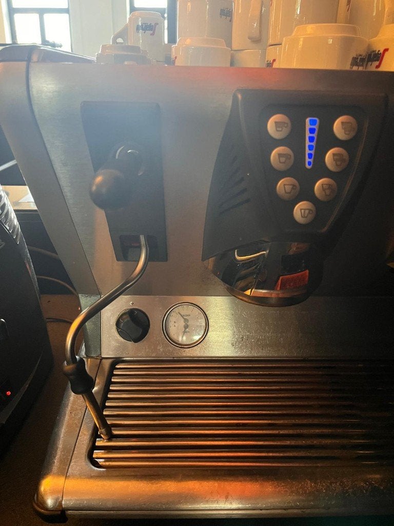 Espressomachine La San Marco 100E Sprint 2 Group, Ophalen, Gebruikt, Espresso apparaat, 10 kopjes of meer