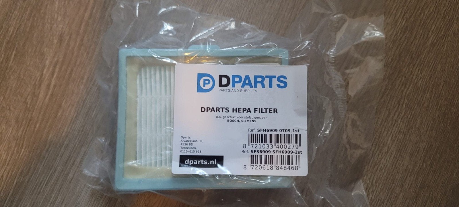 2 Stuks Dparts HEPA Filter voor Bosch/Siemens stofzuigers, Bosch, Overige typen, Nieuw, Ophalen of Verzenden