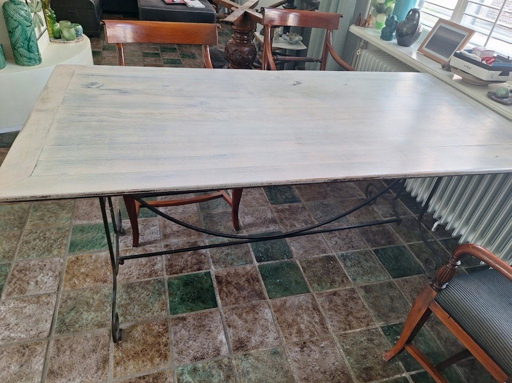 Franse eetkamertafel, Ophalen, Gebruikt, 50 tot 100 cm, 150 tot 200 cm