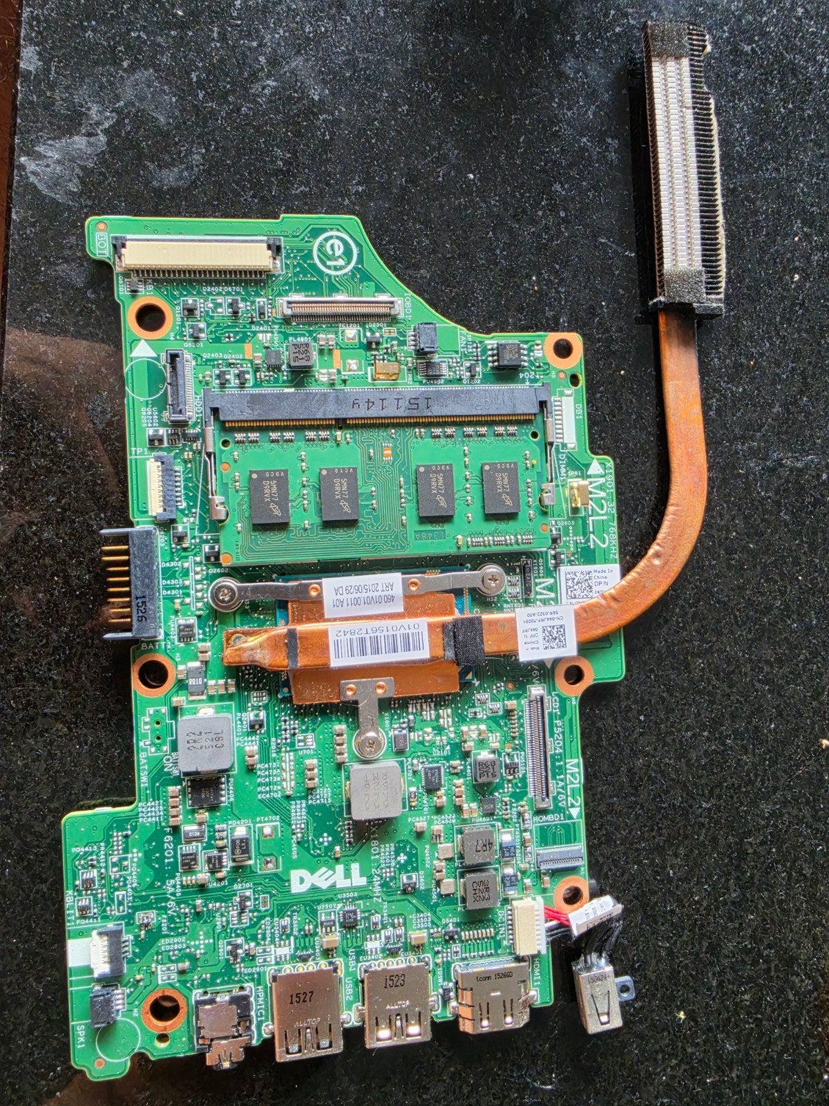 ​Dell Laptop Moederbord inclusief Koeling & RAM Geheugen, Computers en Software, Ophalen of Verzenden, Zo goed als nieuw, Intel