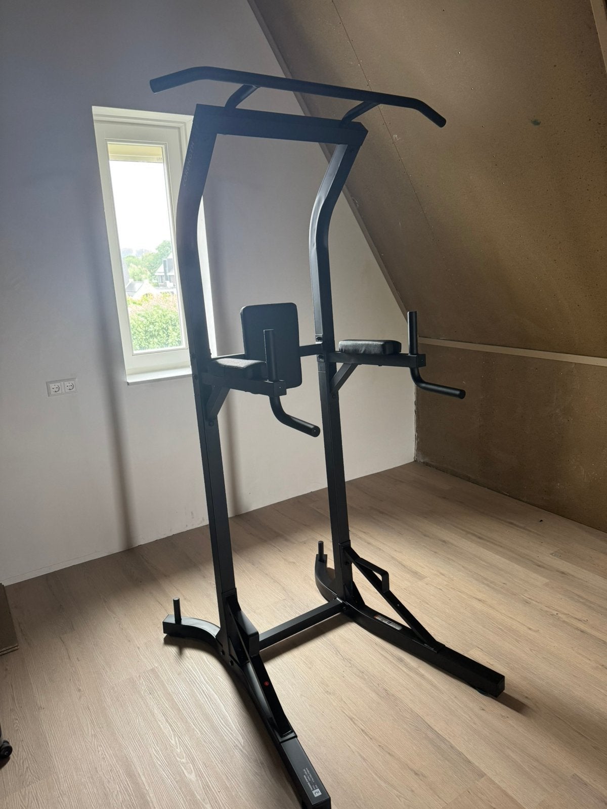 Power tower voor krachttraining Training Station 900 pull-up, Sport en Fitness, Fitnessmaterialen, Ophalen, Nieuw, Oprekstang