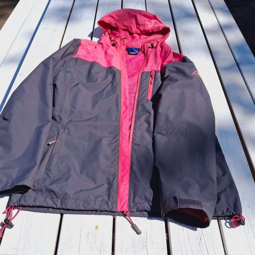 Mountain Peak regenjas, grijs/roze., Caravans en Kamperen, Ophalen of Verzenden, Gebruikt, Regenjas, Dames
