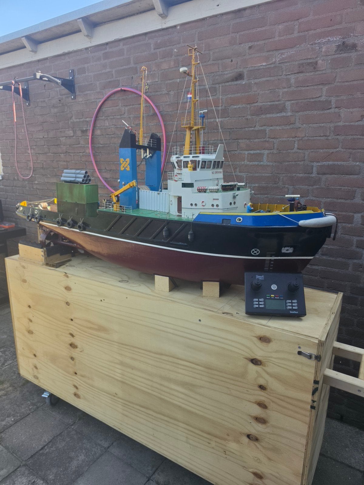 Gedetailleerd Modelbouw Schip - Sleepboot, Ophalen, Gebruikt, Groter dan 1:32, Overige merken