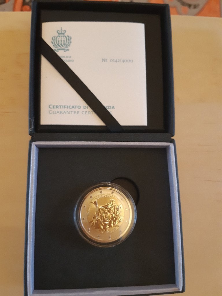 San Marino : Herdenkingsmunt 2026 in Reverse Proof., Ophalen of Verzenden, San Marino, 2 euro, Losse munt