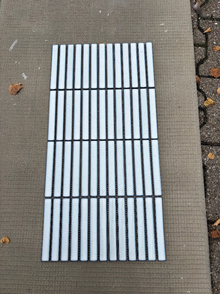 The Mosaic Factory Sevilla white glossy 2,65m2 30x30cm, Ophalen, 40 tot 60 cm, Nieuw, Minder dan 5 m²