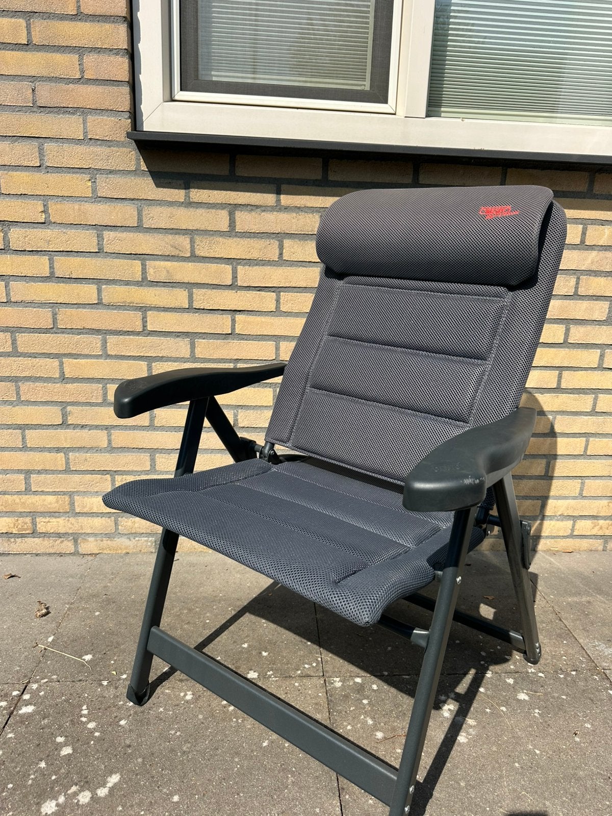 Crespo air-deluxe camping stoel AP/235 + krukje, Ophalen, Zo goed als nieuw, Campingstoel