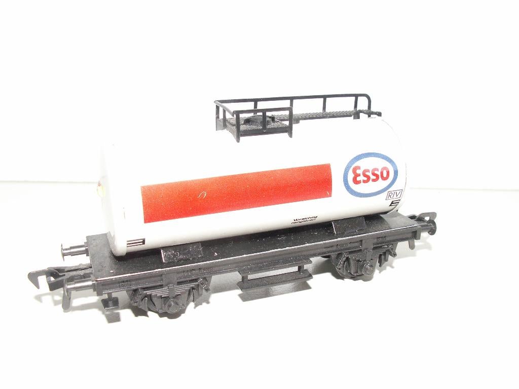 Fleischmann 1215E Esso tankwagon, Gebruikt, Gelijkstroom, Fleischmann, Wagon
