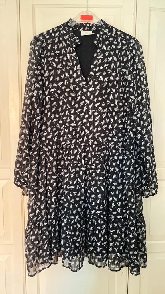 Kaffe nieuwe stroken jurk 44, Kleding | Dames, Grote Maten, Verzenden, Zo goed als nieuw, Jurk