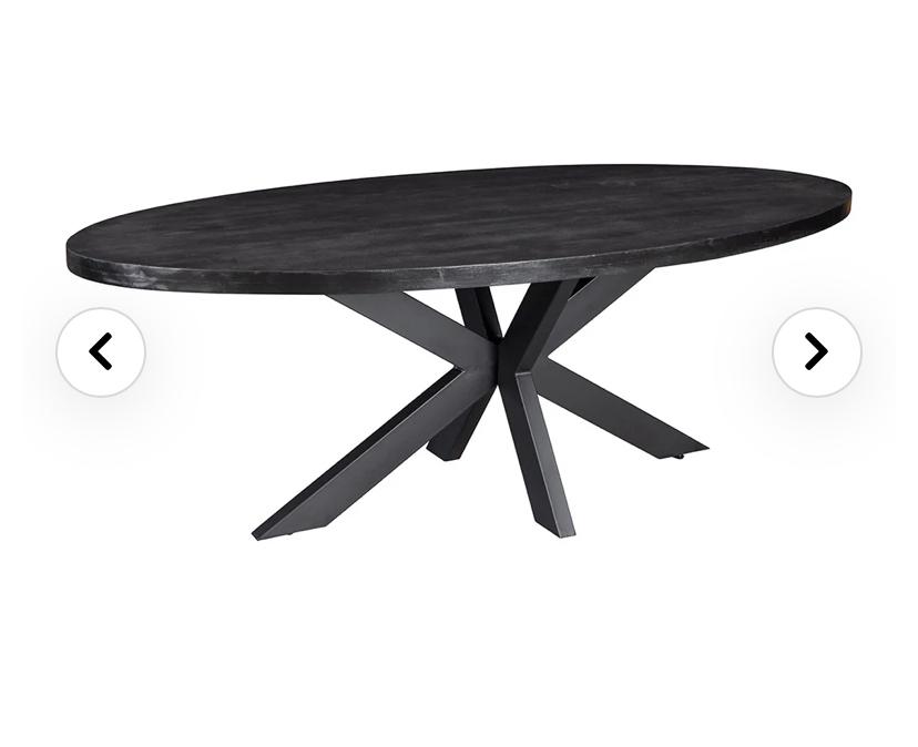 Mango houten eettafel, Huis en Inrichting, Tafels | Eettafels, 100 tot 150 cm, Rond, 200 cm of meer, Ophalen of Verzenden