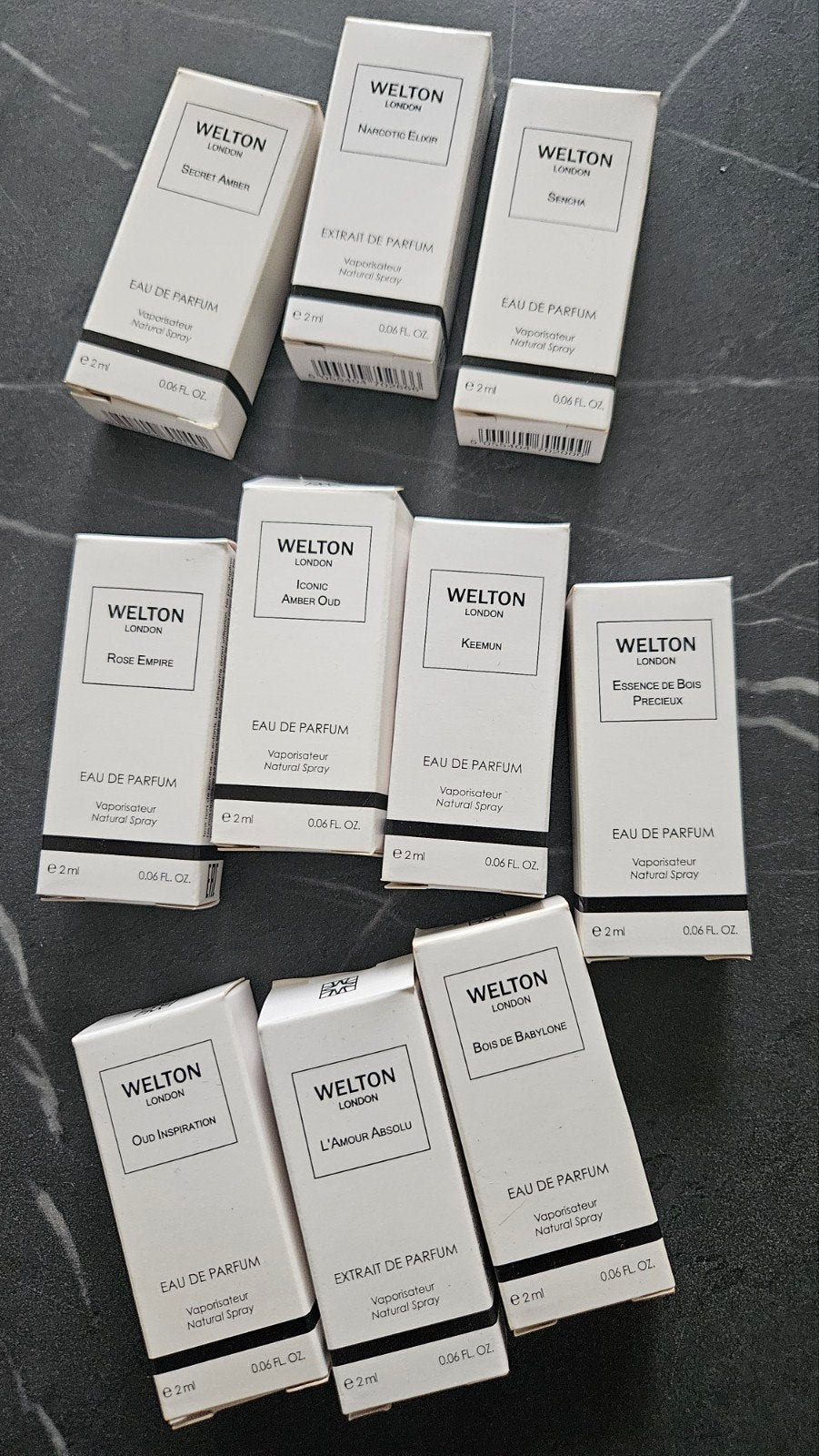 Welton London Samples, Verzenden