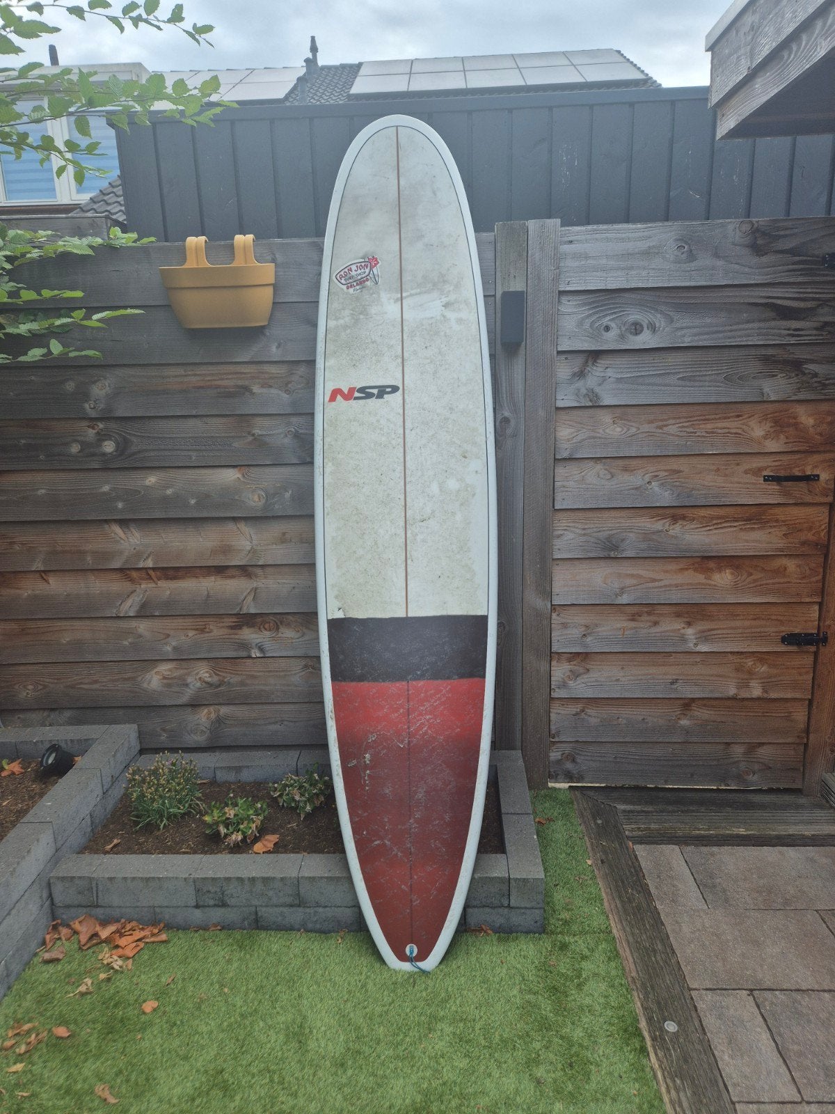 NSP 8.2 Surfboard met Leash, Vinnen en Boardsok, Ophalen of Verzenden