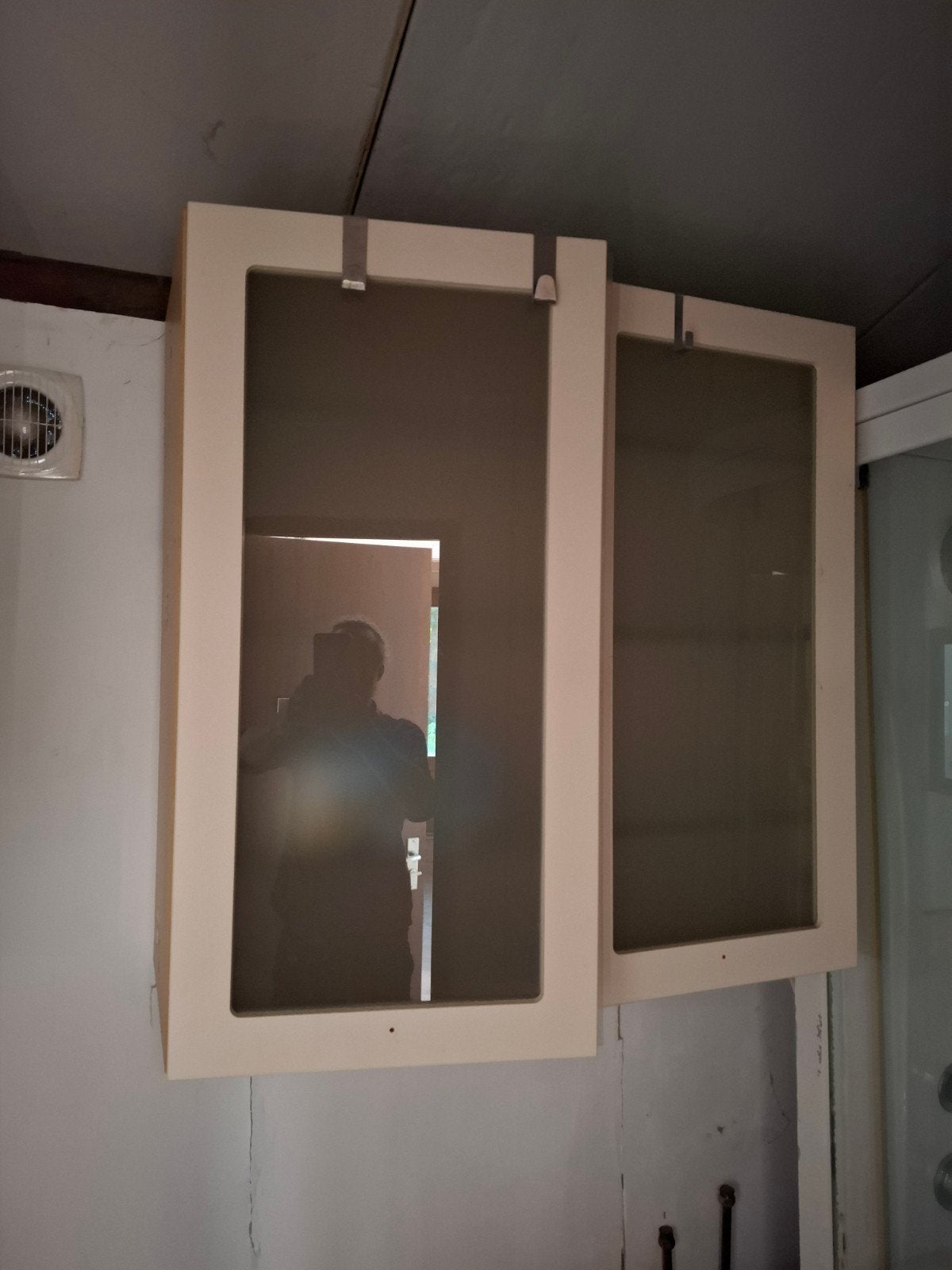 Hangkast badkamer met glazen legplanken, Ophalen, Gebruikt, Overige typen, 50 tot 100 cm