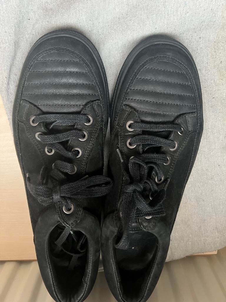 ETQ zwarte geribbelde schoenen maat 42, Ophalen of Verzenden, Gedragen, Zwart, Sneakers of Gympen