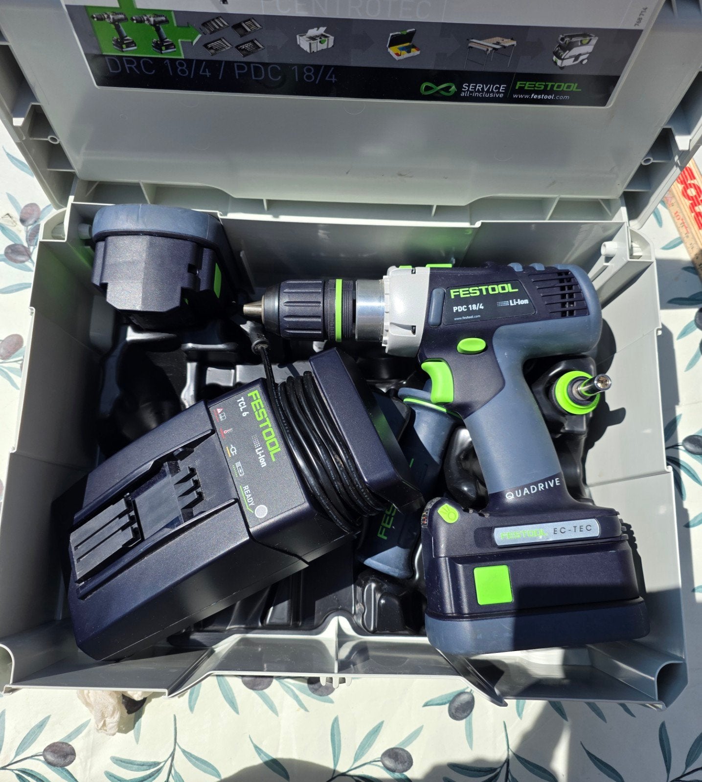 Festool PDC 18/4 Li-Ion Accuboormachine met Accu en Lader, 600 watt of meer, Ophalen of Verzenden, Variabele snelheid, Zo goed als nieuw