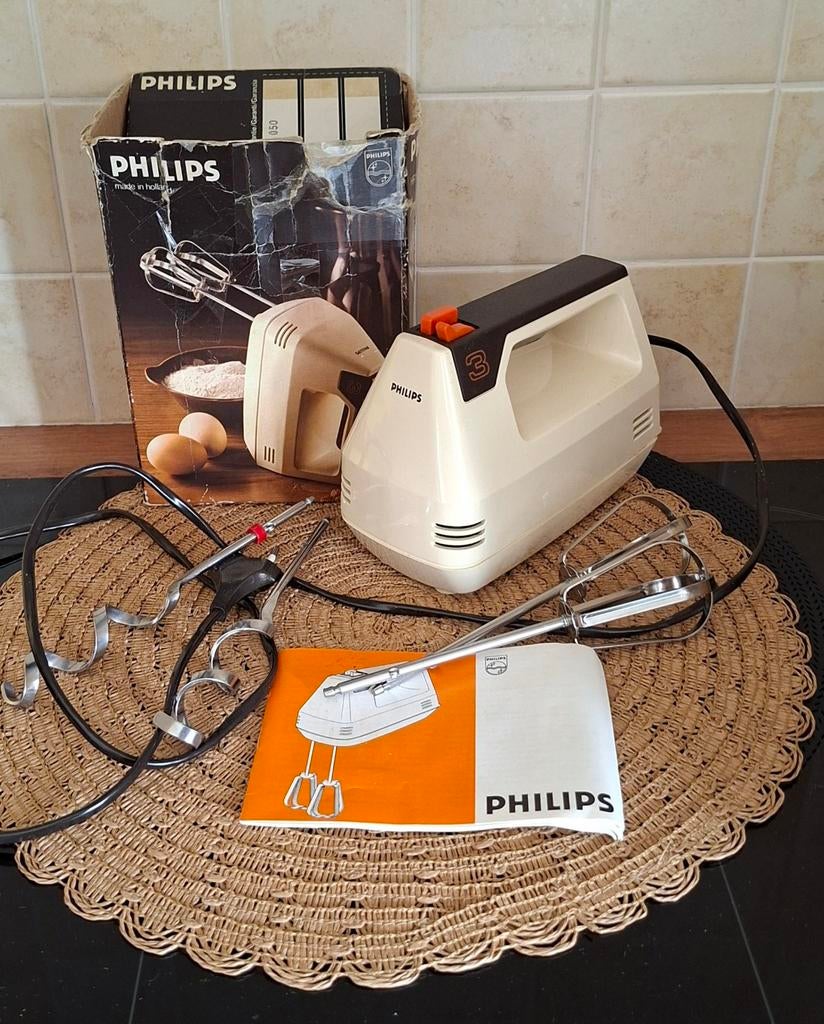 Philips handmixer HR-1192, Witgoed en Apparatuur, Keukenmixers, Minder dan 1 liter, Ophalen of Verzenden, 3 snelheden of meer