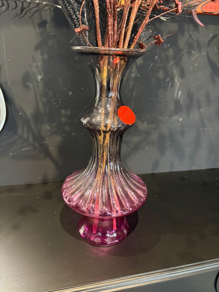 Glazen vaas, Overige kleuren, Ophalen of Verzenden, Minder dan 50 cm, Glas