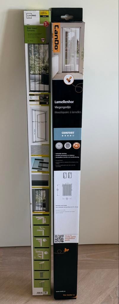 Lamellenhor Vliegengordijn - Comfort en Basic, Doe-het-zelf en Verbouw, Deuren en Horren, 80 tot 100 cm, 215 cm of meer, Hordeur