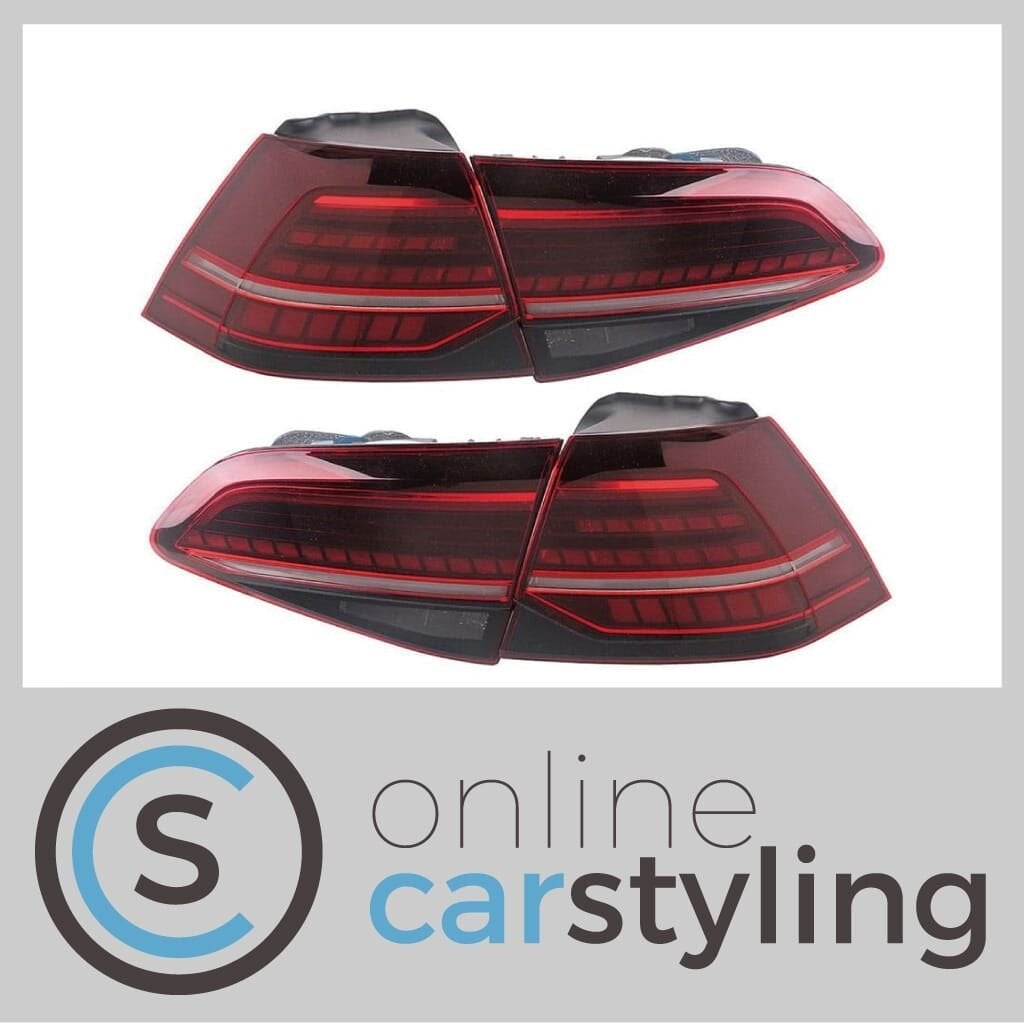 LED Achterlichten VW Golf 7.5 Rood Smoke GTI Look Dynamic Le, -, Volkswagen, -, Nieuw