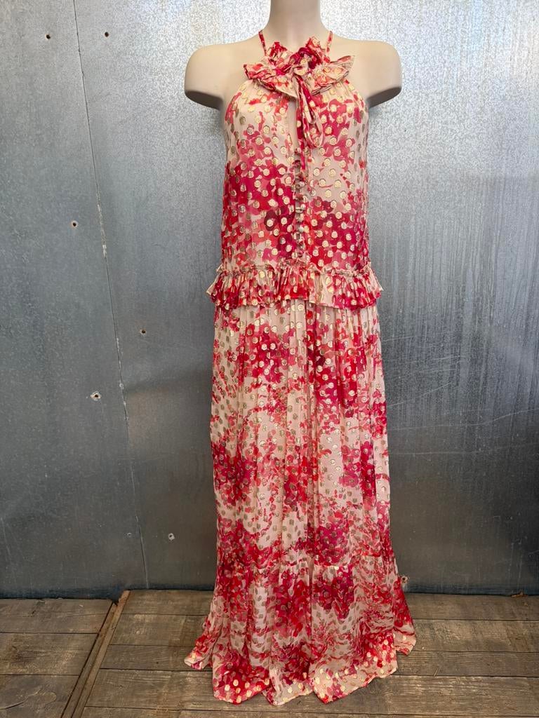 Sage and ivy 40 lange maxi jurk dress eva €975, Ophalen of Verzenden, Zo goed als nieuw, Maat 38/40 (M), Onder de knie