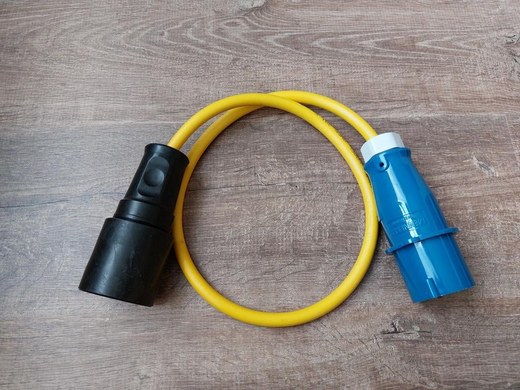0,75m verloop Cee campingstekker naar Schuko Draka QWPK, Caravans en Kamperen, Ophalen of Verzenden, Nieuw