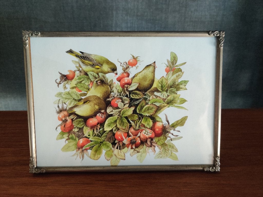 Vintage messing fotolijst 18 x 13 sierlijke hoekornamenten, Gebruikt, Verzenden, Metaal, Zilver