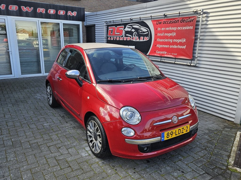 Fiat 500C 1.2 Lounge * AUTOMAAT * * CABRIOLET-AIRCO-ELECTR.R, Auto's, Fiat, Euro 5, Gebruikt, 1242 cc, 4 cilinders