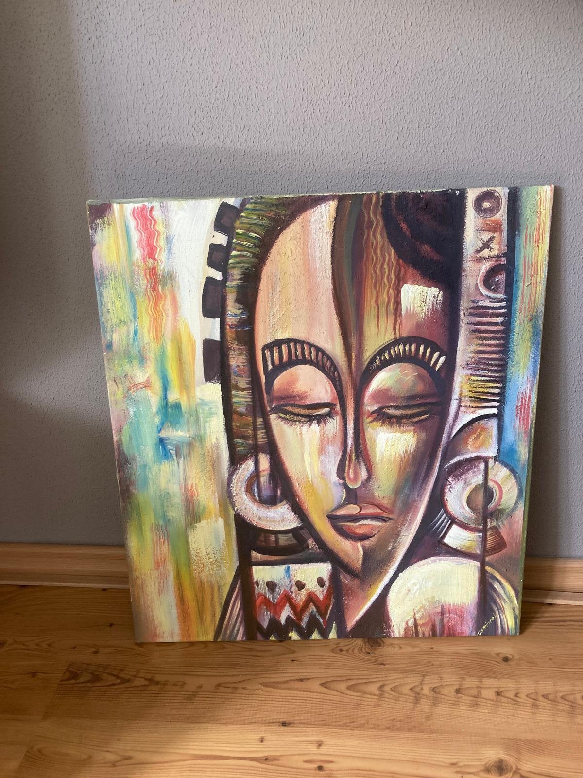 Echt schilderij uit Gambia, Ophalen