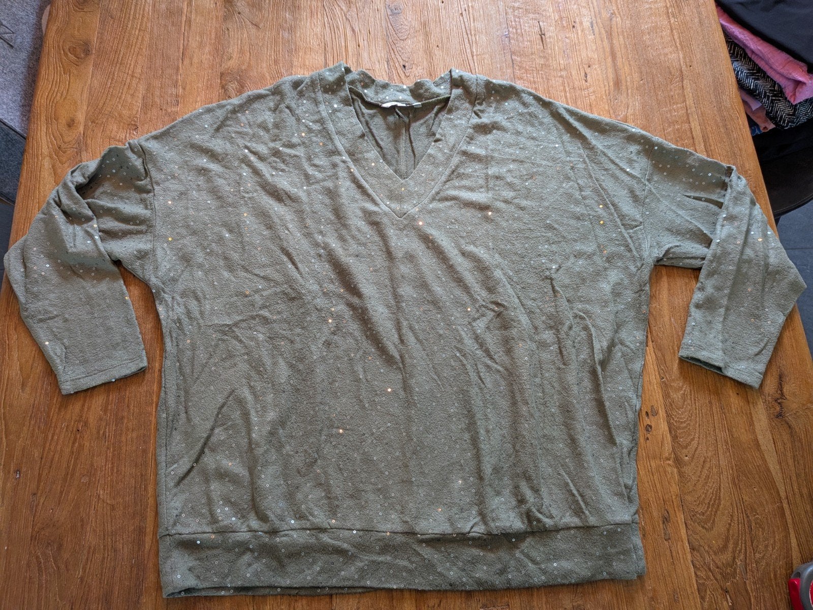 Groen shirt maat L MS Mode, Maat 42/44 (L), Ophalen of Verzenden, Lange mouw, MS Mode