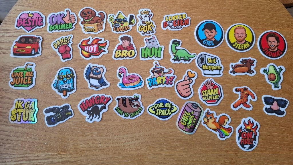 Stickerjacht complete set StukTV Jumbo, Jumbo, Verzenden