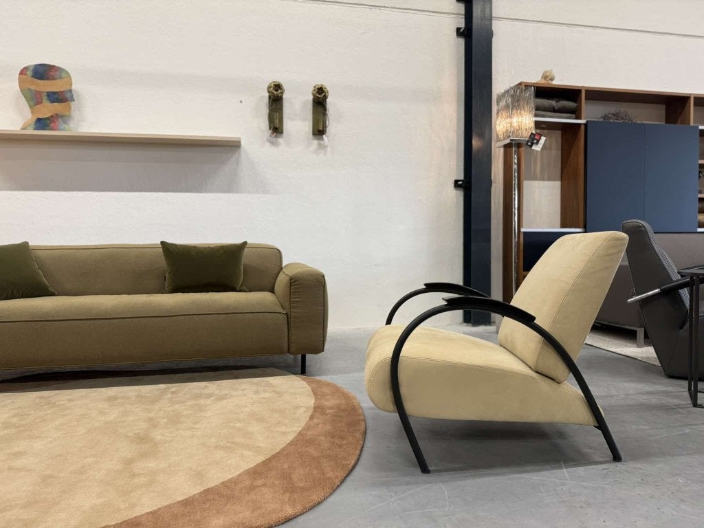 Showmodel Gelderland 5770 Lotus fauteuil leer design stoel, Huis en Inrichting, Nieuw, Ophalen of Verzenden, Info@gelderlanddesign.com