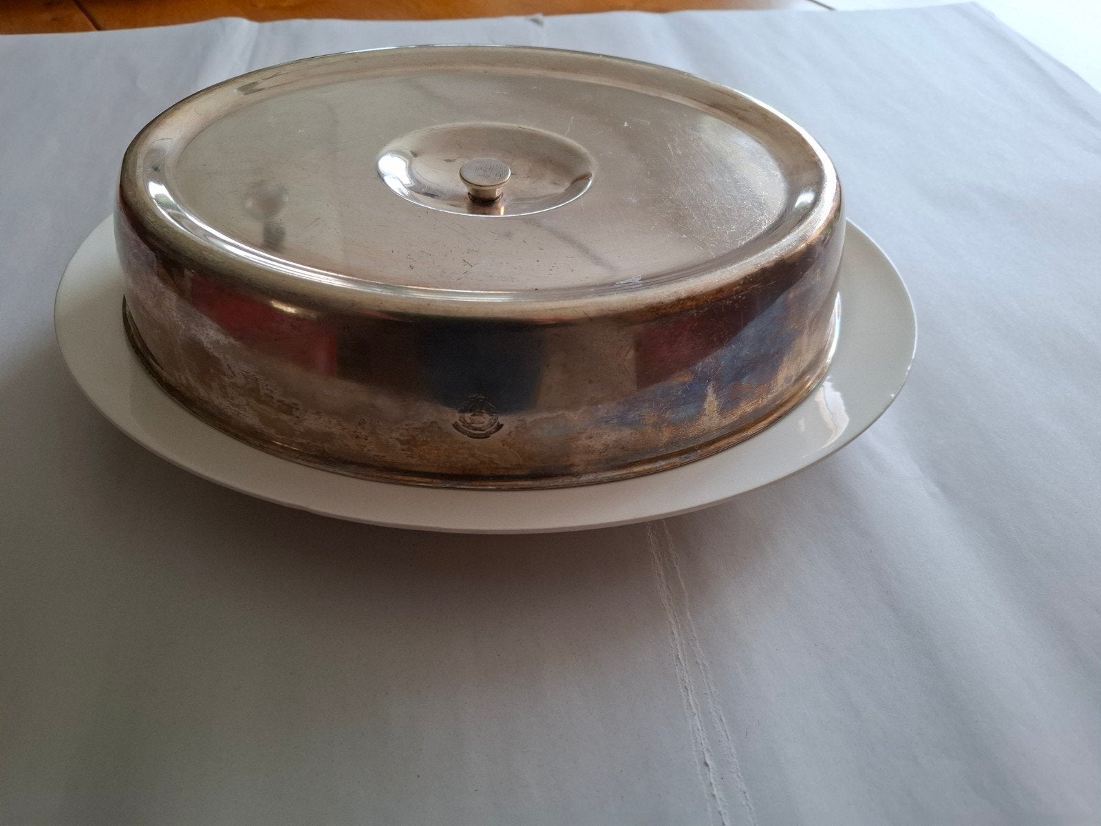 Schaal met cloche, Ophalen of Verzenden
