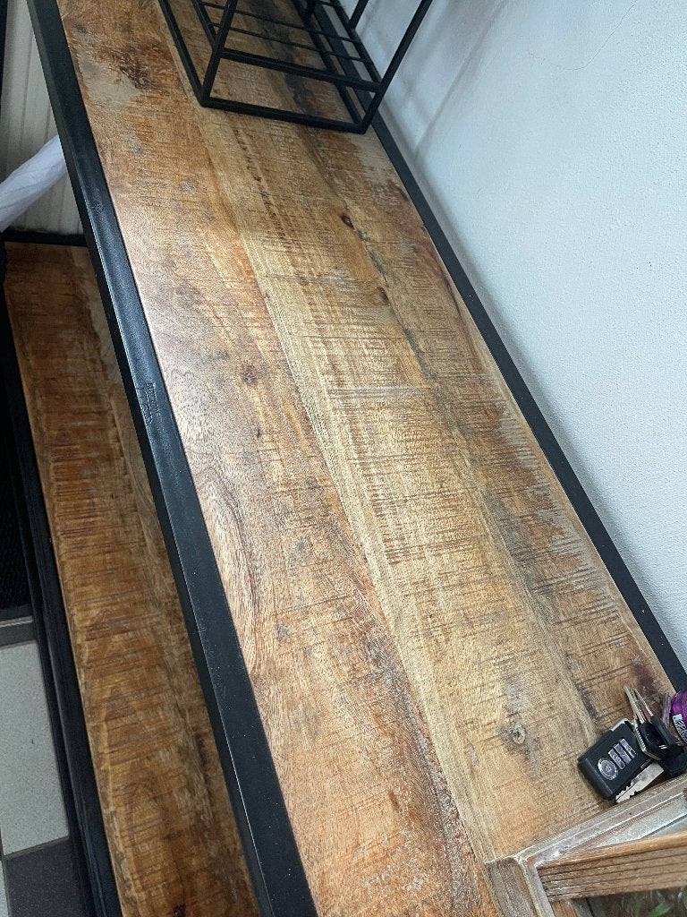 Sidetable, Ophalen, Gebruikt, 100 tot 150 cm, Teakhout