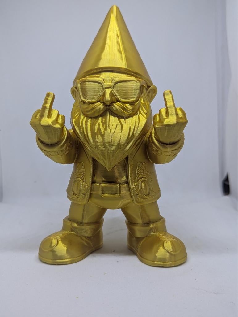Gouden Fuck jou kabouter met zonnebril, Ophalen of Verzenden, Nieuw, Geel, Kunststof