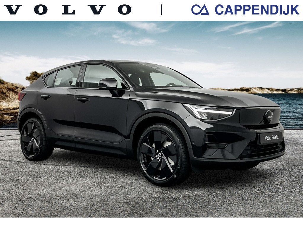 Volvo EC40 Extended Range Plus Black Edition | 360 camera |, Auto's, Automaat, 2095 kg, 252 pk, Zwart